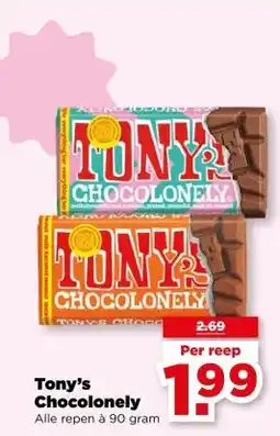 PLUS Tony's Chocolonely aanbieding