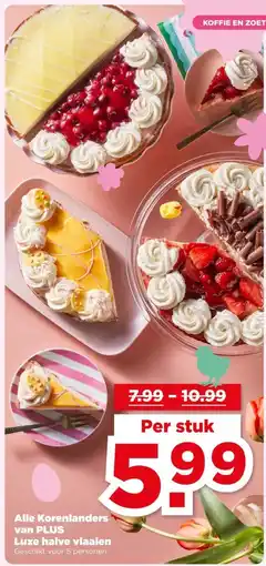 PLUS Alle Korenlanders van PLUS Luxe halve vlaaien aanbieding