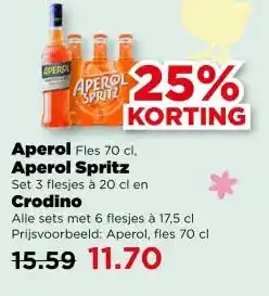 PLUS Aperol , Aperol Spritz , Crodino aanbieding