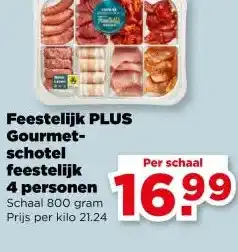 PLUS Feestelijk PLUS Gourmet- schotel feestelijk 4 personen aanbieding