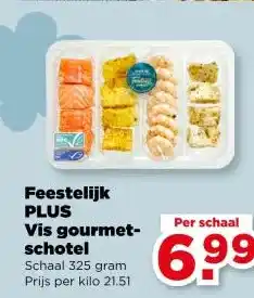 PLUS Feestelijk PLUS Vis gourmet- schotel aanbieding