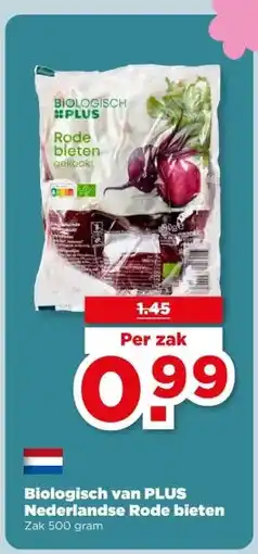 PLUS Biologisch van PLUS Nederlandse Rode bieten aanbieding
