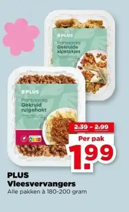 PLUS PLUS Vleesvervangers aanbieding