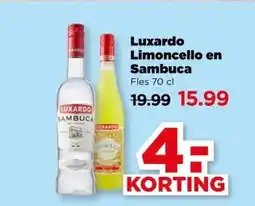 PLUS Luxardo Limoncello en Sambuca aanbieding