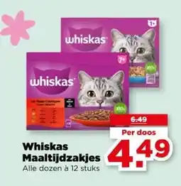 PLUS Whiskas Maaltijdzakjes aanbieding