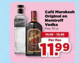 PLUS Café Marakesh Original en Nemiroff Vodka aanbieding