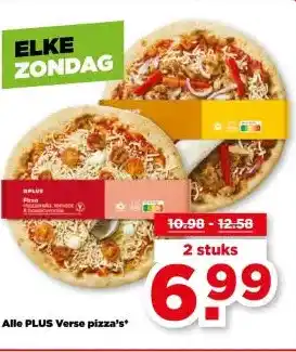 PLUS Alle PLUS Verse pizza's aanbieding