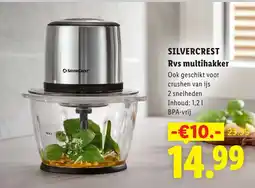 Lidl Silvercrest rvs multihakker aanbieding