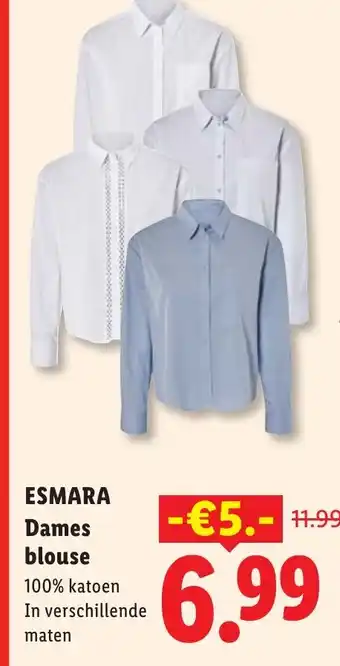Lidl Esmara dames blouse aanbieding
