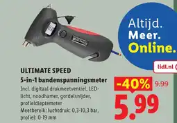 Lidl Ultimate speed 5-in-1 bandenspanningsmeter aanbieding