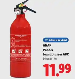 Lidl Anaf poeder brandblusser abc aanbieding