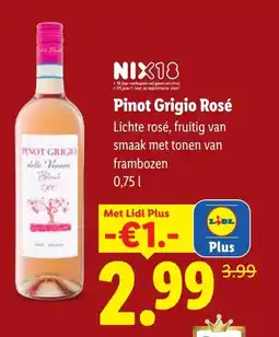 Lidl Pinot Grigio Rosé aanbieding
