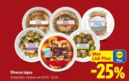 Lidl Diverse tapas aanbieding