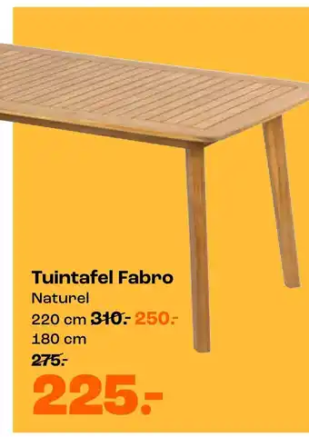 Kwantum Tuintafel Fabro aanbieding