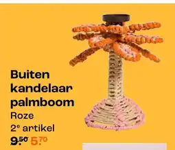 Kwantum Buiten kandelaar palmboom aanbieding