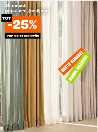 Kwantum 80 meest populaire gordijnen aanbieding