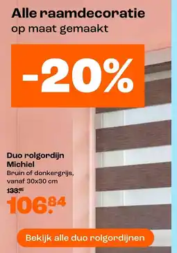Kwantum Duo rolgordijn Michiel aanbieding