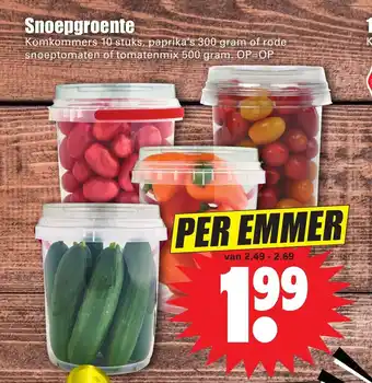 Dirk Snoepgroente per emmer aanbieding