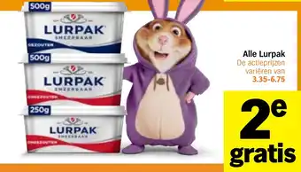 Albert Heijn Alle Lurpak aanbieding