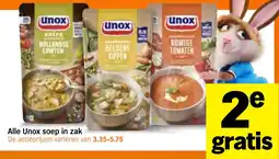 Albert Heijn Alle Unox soep in zak aanbieding