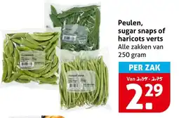 Hoogvliet Peulen, sugar snaps of haricots verts aanbieding