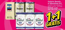 Hoogvliet Grolsch, Bavaria of Warsteiner 0.0 aanbieding