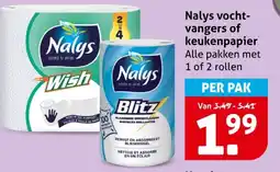 Hoogvliet Nalys vocht vangers of keukenpapier aanbieding