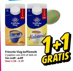 Hoogvliet Friesche Vlag koffiemelk aanbieding
