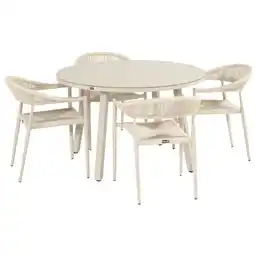 Albert Heijn Hartman Combideal diningset Pablo summer sand aanbieding