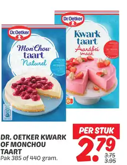 Dekamarkt Dr. oetker kwark of monchou taart aanbieding