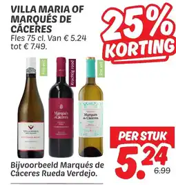 Dekamarkt Villa maria of marqués de cáceres aanbieding