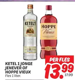 Dekamarkt Ketel 1 jonge jenever of hoppe vieux aanbieding