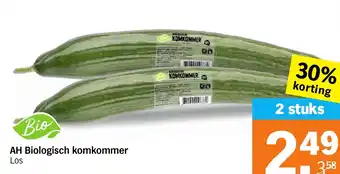 Albert Heijn AH Biologisch komkommer aanbieding