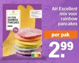 Albert Heijn AH Excellent mix voor rainbow pancakes aanbieding