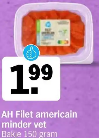 Albert Heijn AH Filet americain minder vet aanbieding