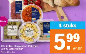 Albert Heijn Alle AH Borrelhapjes aanbieding