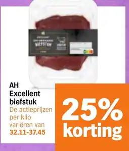 Albert Heijn AH Excellent biefstuk aanbieding