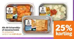 Albert Heijn Alle AH Scharrelkip of visovenschotels aanbieding