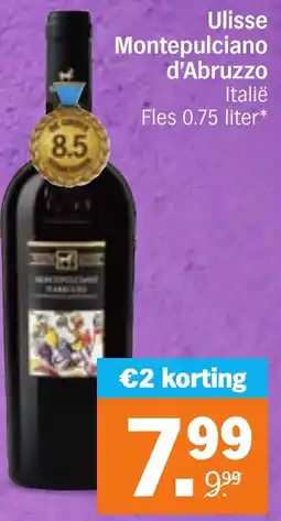 Albert Heijn Ulisse Montepulciano d'Abruzzo aanbieding