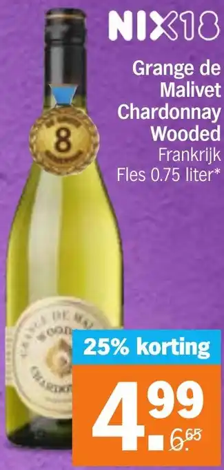 Albert Heijn Grange de Malivet Chardonnay Wooded aanbieding