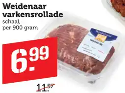 Coop Weidenaar varkensrollade aanbieding