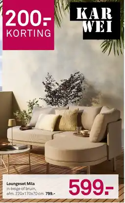 Karwei Loungeset Mila aanbieding