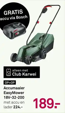 Karwei Accumaaier EasyMower 18V-32-200 aanbieding