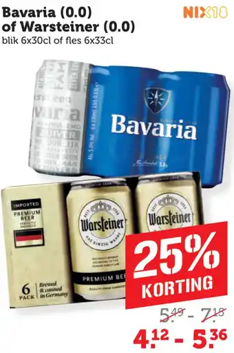 Bavaria 0,0 of Warsteiner 0,0