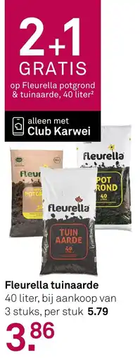Karwei Fleurella tuinaarde aanbieding