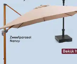 Leen Bakker Zweefparasol Nancy aanbieding