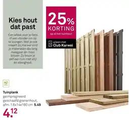Karwei Tuinplank aanbieding