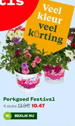 Welkoop Perkgoed Festival aanbieding