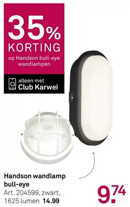 Karwei Handson wandlamp bull-eye aanbieding