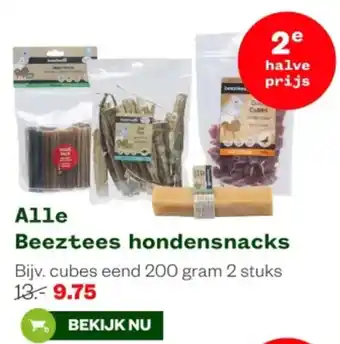 Welkoop Alle Beeztees hondensnacks aanbieding